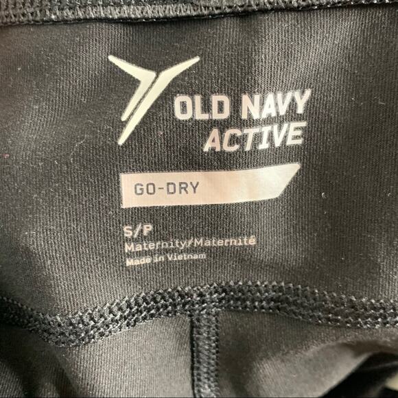 OLD NAVY ACTIVE MATERNITY Go Dry Cropped Chevron Legging Womens Small - Picture 8 of 9